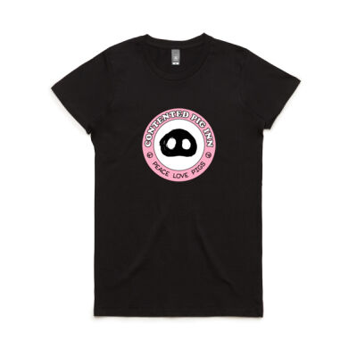 Crazy Pig Lady + Logo Tee Thumbnail