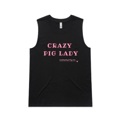 "Crazy Pig Lady" - Womens Tank  Thumbnail