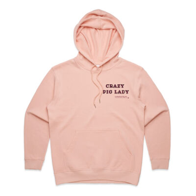 "Crazy Pig Lady"  Women's hoodie. Thumbnail