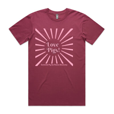 "Love pigs" - Sunbeam Unisex Tee Thumbnail